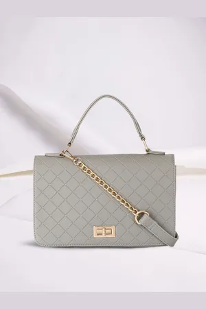 LAVIE Aten Women Grey Medium Satchel