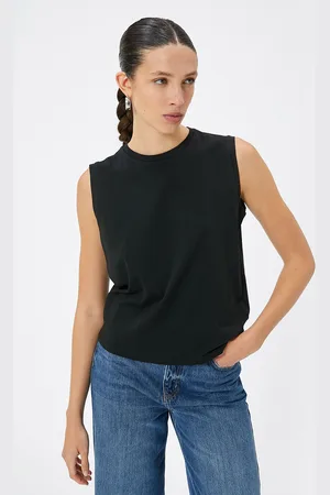 Koton Women Solid Round Neck T-shirt