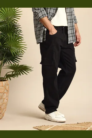 Mast & Harbour Men Stretchable Cargo Style Jeans