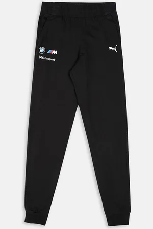 PUMA Kids Black Motorsport Printed Regular Fit Cotton Jogger