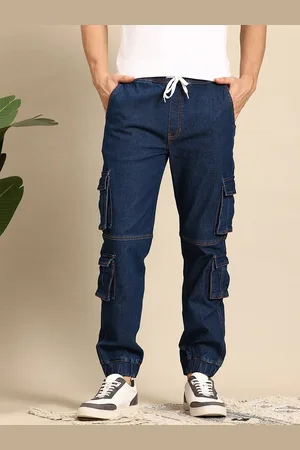 Mast & Harbour Men Stretchable Cargo Style Jeans