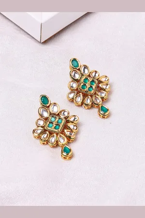 Voylla Women Gold-Plated Contemporary Drop Earrings