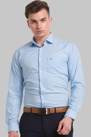 Park Avenue Men Blue Slim Fit Formal Shirt