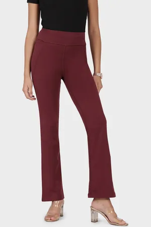 BlissClub The Groove In Women High Waist Flared Track Pants - Regular