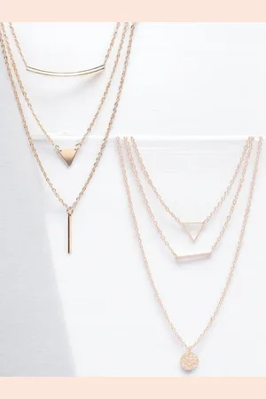 FÁBULA Set Of 2 Gold-Plated Layered Necklace