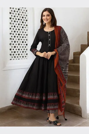 Ishin Women Ethnic Motifs Printed Regular Pure Cotton Kurta with Trousers & With Dupatta