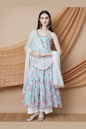 Lifestyle Women Floral Embroidered Regular Kurta with Trousers & With Dupatta