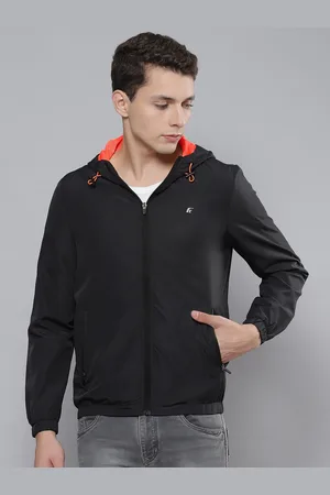 Fort Collins Men Black Solid Hooded Tailored Jacket
