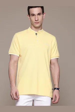 Nautica Mandarin Collar Pure Cotton T-shirt