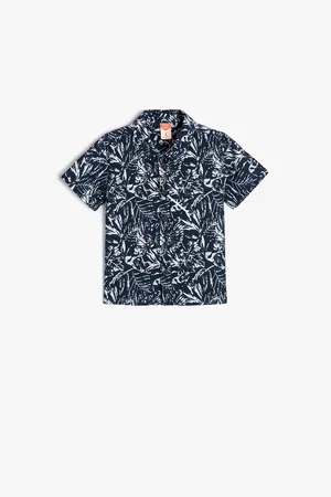 Koton Boys Floral Printed Cotton Casual Shirt