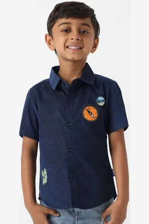 Nauti Nati Boys Standard Opaque Casual Shirt