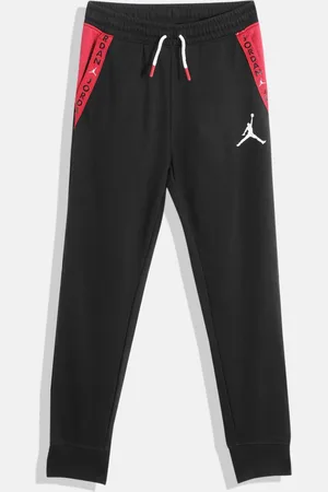 Jordan Boys Black Brand Logo Print Detail JDB VERT TAPE FT Joggers