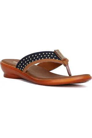 Bata Textured Open Toe Flats