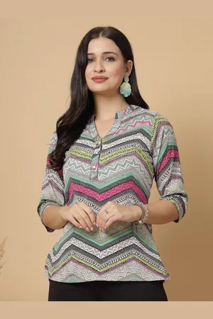 RAASSIO Print Crepe Top