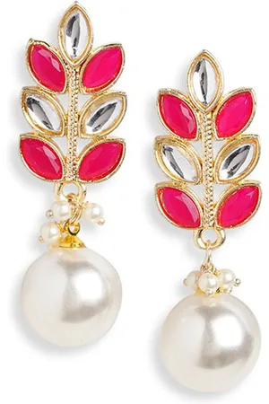 HOT AND BOLD Gold-Plated Contemporary Drop Earrings