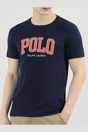 Ralph Lauren Men Typography Printed Round Neck Cotton T-shirt