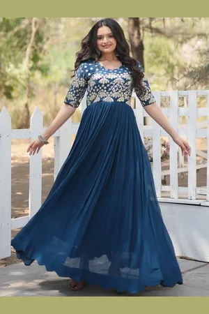 Kalini Embroidered A-Line Maxi Dress