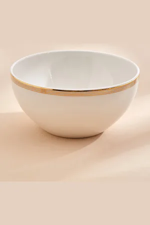 Home Centre Altius White Stoneware Katori