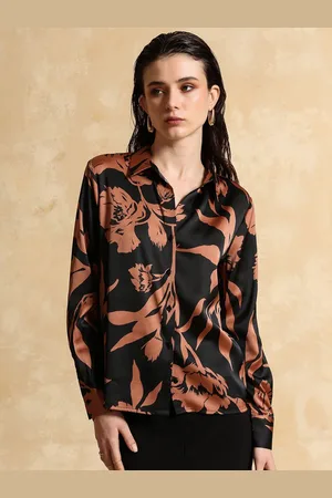 Kazo Women Floral Opaque Printed Formal Shirt