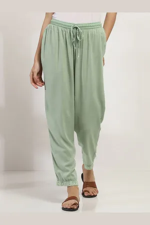 Rangriti Women Comfort Low-Rise Pleated Culottes Trousers