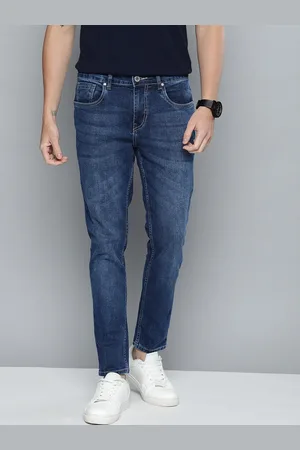 Mast & Harbour Men Blue Skinny Fit Mid-Rise Clean Look Stretchable Jeans
