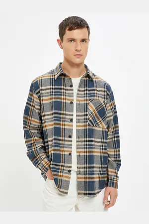 Koton Men Tartan Checks Opaque Checked Casual Shirt