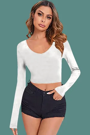 Dream Beauty Fashion Women Fitted Crop Top