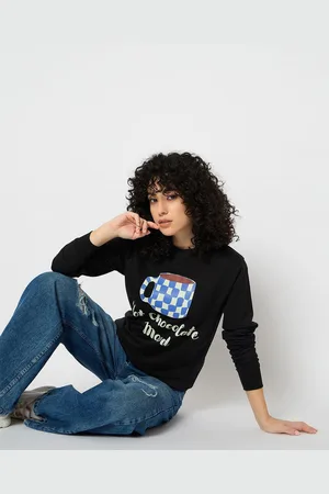 Mast & Harbour Women Printed Sweatshirt