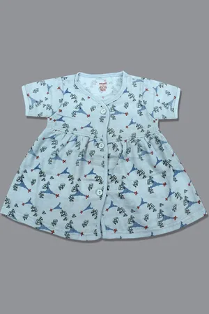 Born Print Organic Cotton A-Line Dress