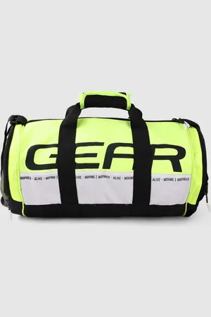 GEAR Colourblocked Medium-Sized Duffel Bag with Printed Detail