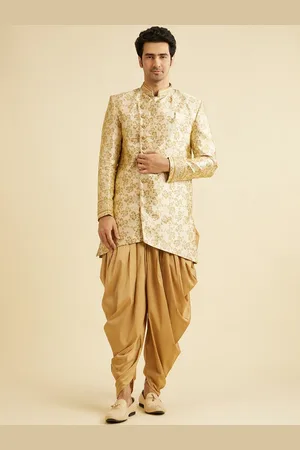 Manyavar Men Printed Self Design Sherwani Set