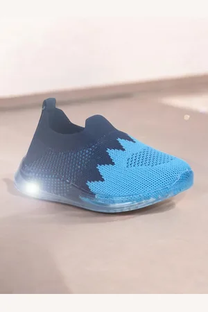 Lil Lollipop Kids Lightweight Colourblocked LED Slip-On Sneakers