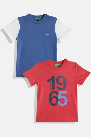 Benetton Boys Pack of 2 Pure Cotton T-shirts