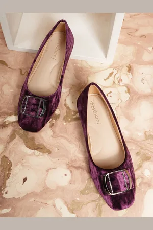 DressBerry Women Party Ballerinas with Buckles Flats
