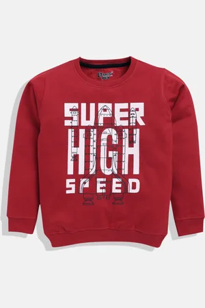Eteenz Boys Printed Premium Cotton Sweatshirt