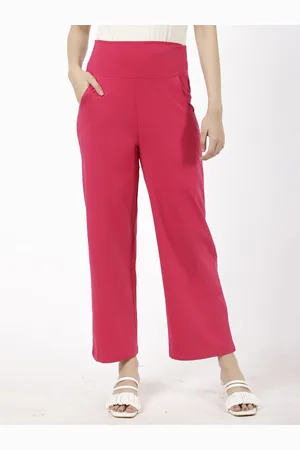 Spiffy Women Smart Loose Fit High-Rise Trousers