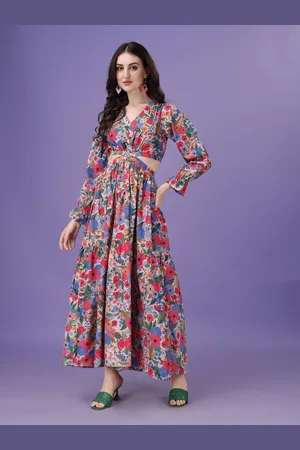 Moda Rapido Crepe Fit & Flare Maxi Dress