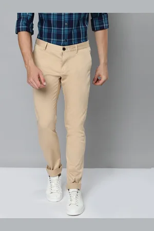 Indian Terrain Men Beige Brooklyn Slim Fit Trousers