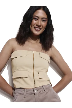 DressBerry The Illusionist Mock Pocket Cargo Tube Top