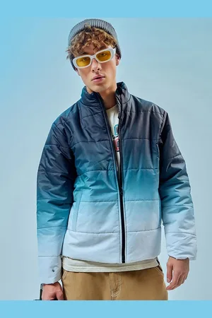 Bewakoof Ombre Printed Mock Collar Long Sleeves Nylon Padded Jacket