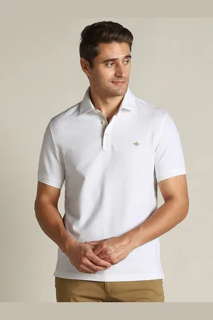 Dockers Men Solid Polo Collar Classic Fit T-Shirt