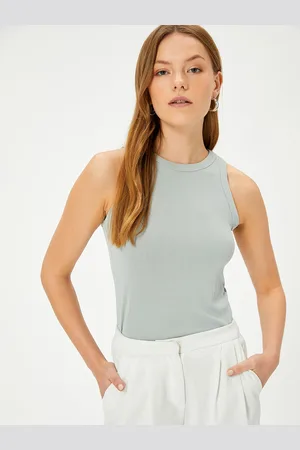 Koton Women Round Neck Sleeveless Top