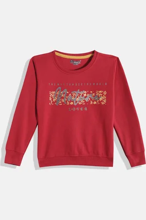 Eteenz Girls Printed Premium Cotton Sweatshirt