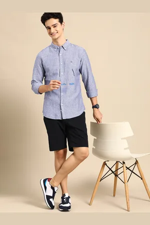 Benetton Slim Fit Striped Casual Shirt