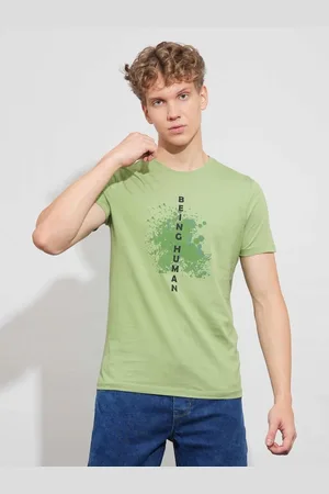 Being Human Men Graphic Printed Round Neck Cotton T-shirt