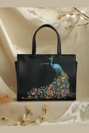 Priyaasi Ethnic Motifs Printed Structured Tote Bag