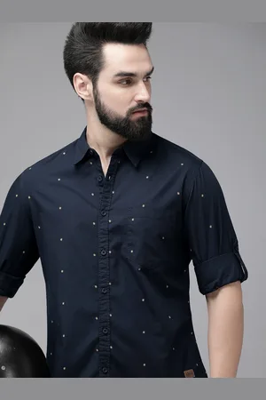 Roadster The Lifestyle Co. Men Pure Cotton Geometric Printed Casual Shirt