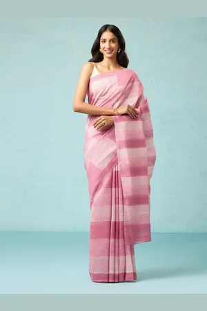 Taneira Striped Silk Cotton Chanderi Saree