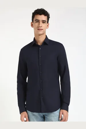 Calvin Klein Men Slim Fit Opaque Casual Shirt
