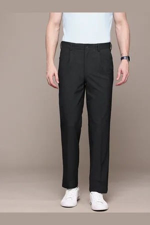 Nautica Men Flex Waistband Classic Fit Pleated Formal Trousers